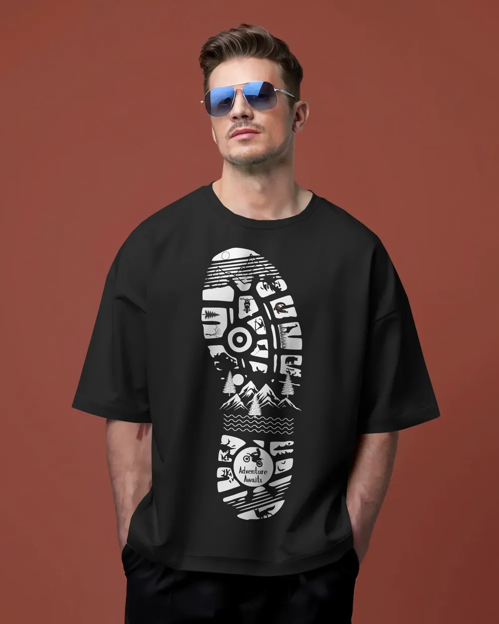 Adventure Awaits oversized tee