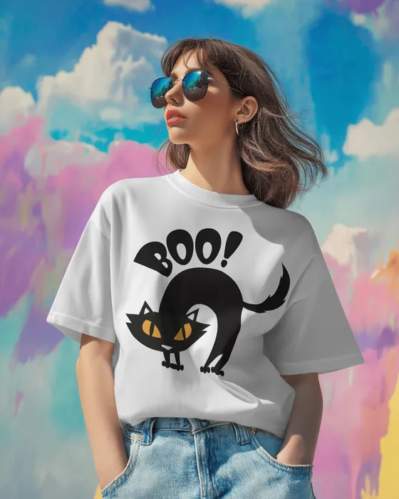 Boo! oversized tee