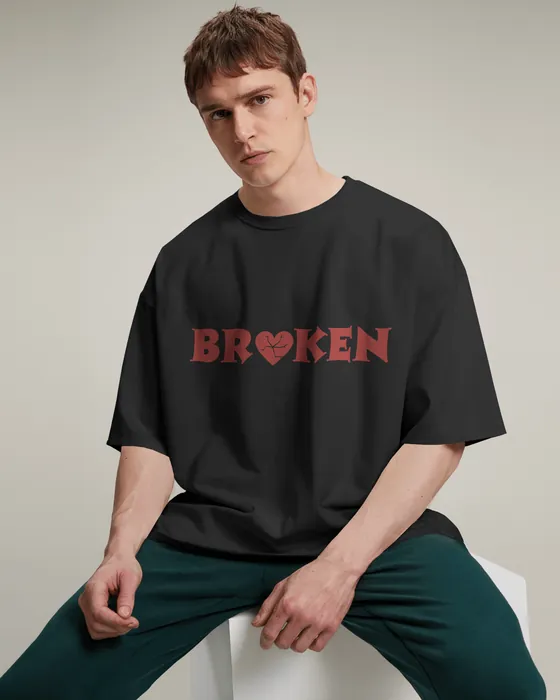 Broken oversized tee