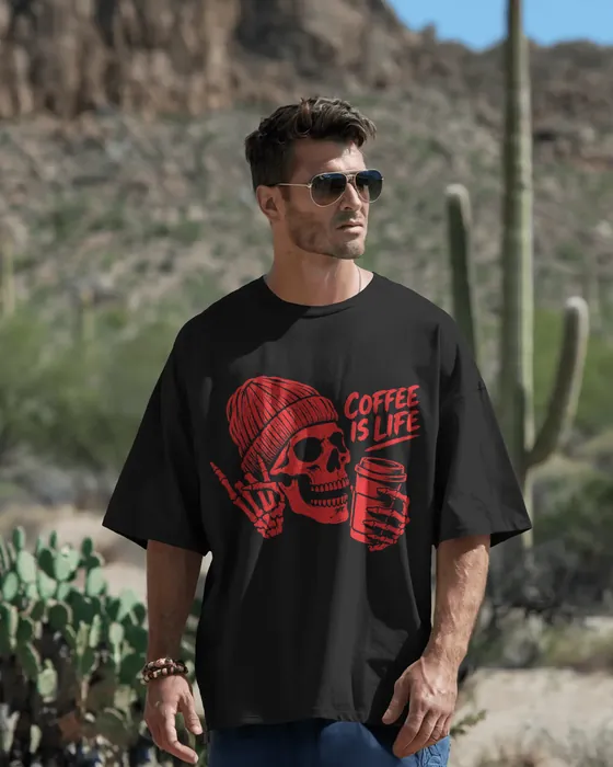 Coffee Is Life oversized tee