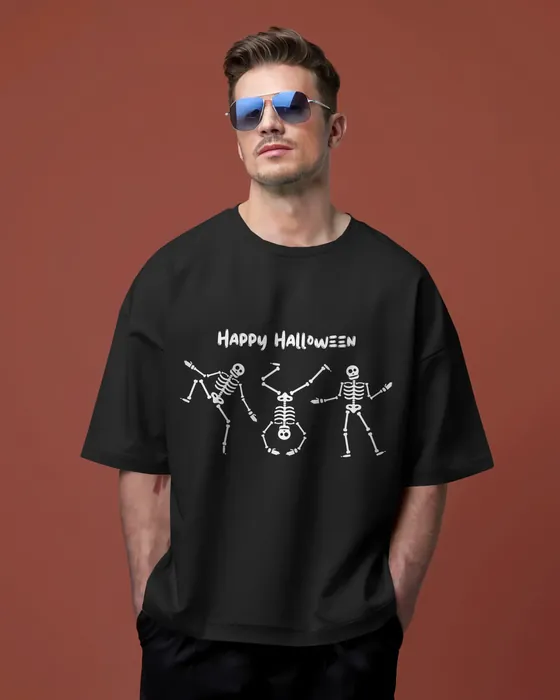 Dancing Skeletons oversized tee
