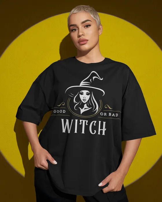 Good or Bad Witch oversized tee