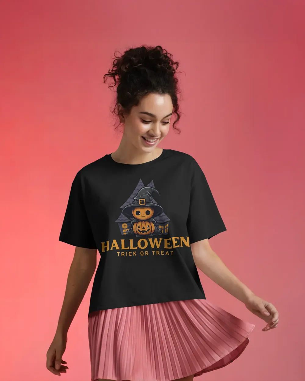 Trick or Treat oversized tee