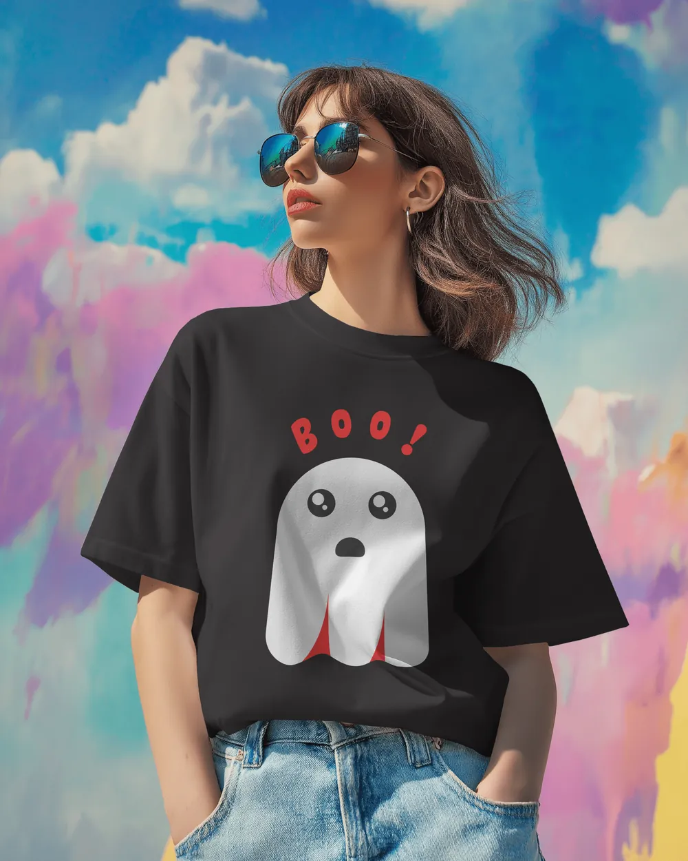 Little Boo oversized tee