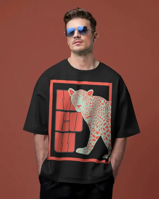 Meow oversized tee