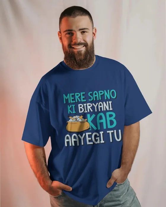 Mere Sapno Ki Biryani oversized tee