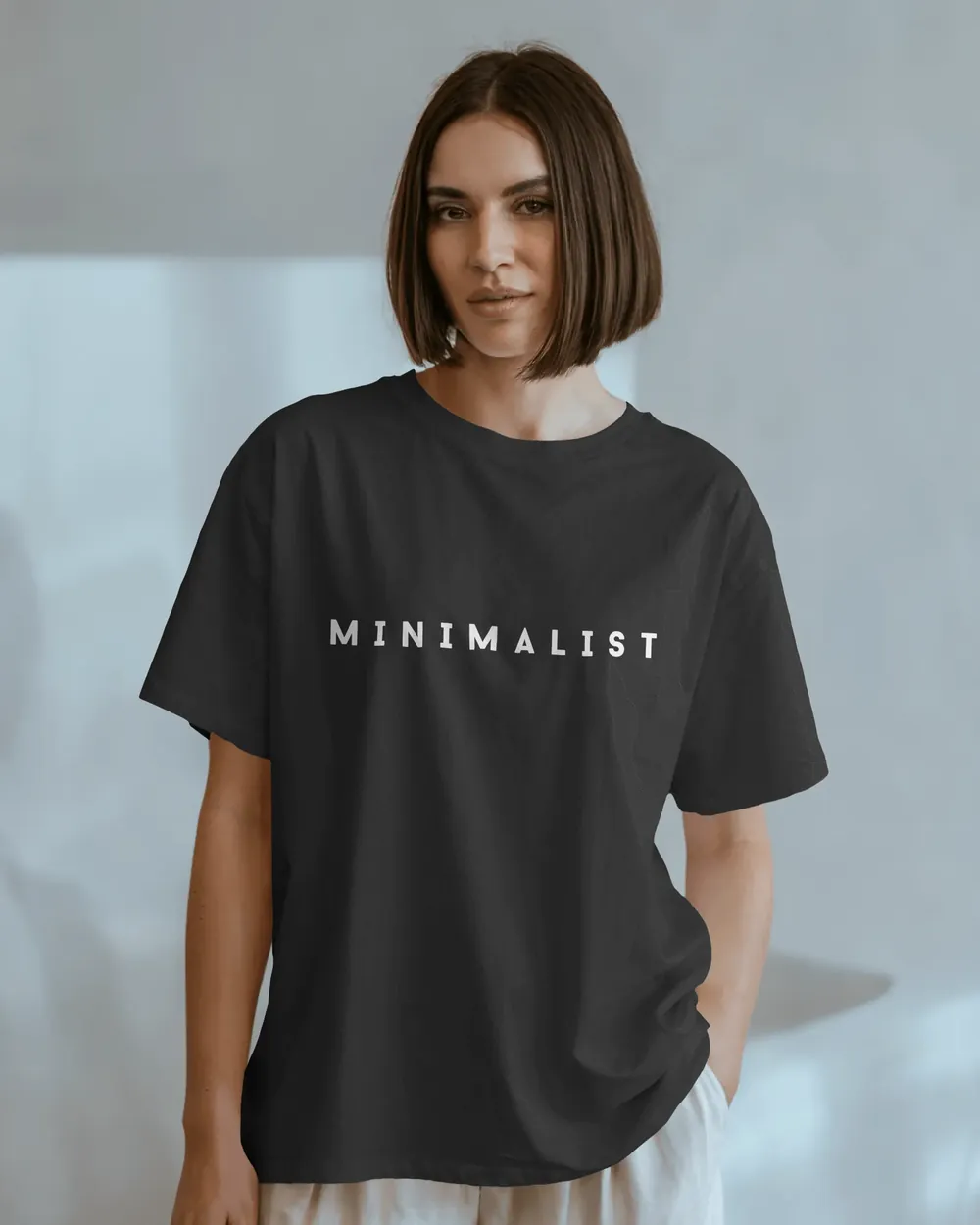 Minimalist oversized graphic tee by House of Swoon