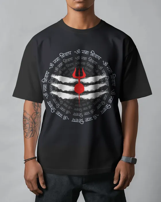 Om Namah Shivaya oversized tee