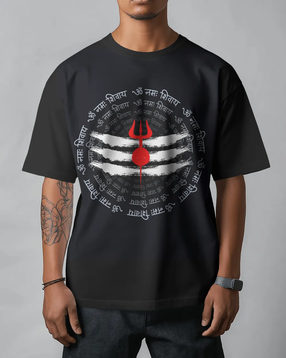 Om Namah Shivaya oversized tee