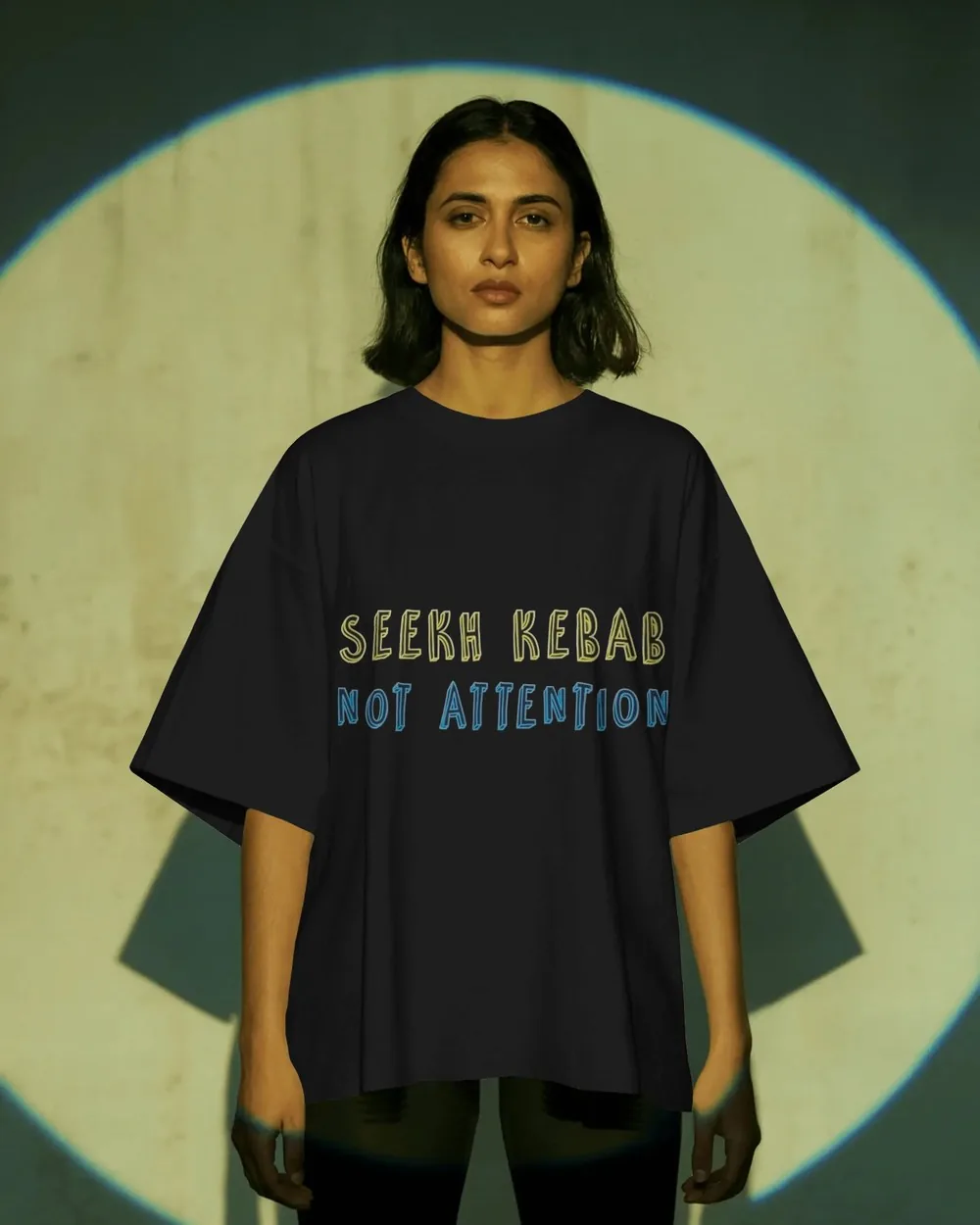 Seekh Kebab Not Attention oversized tee