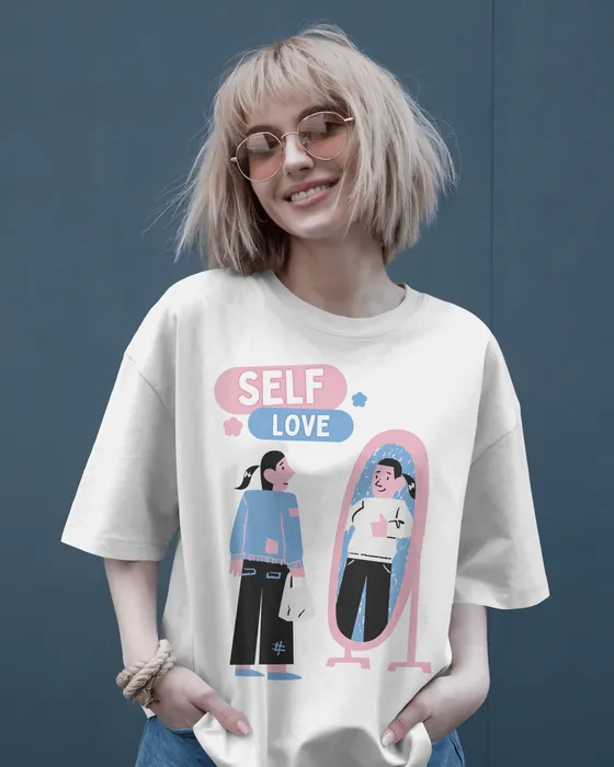 Self Love oversized tee