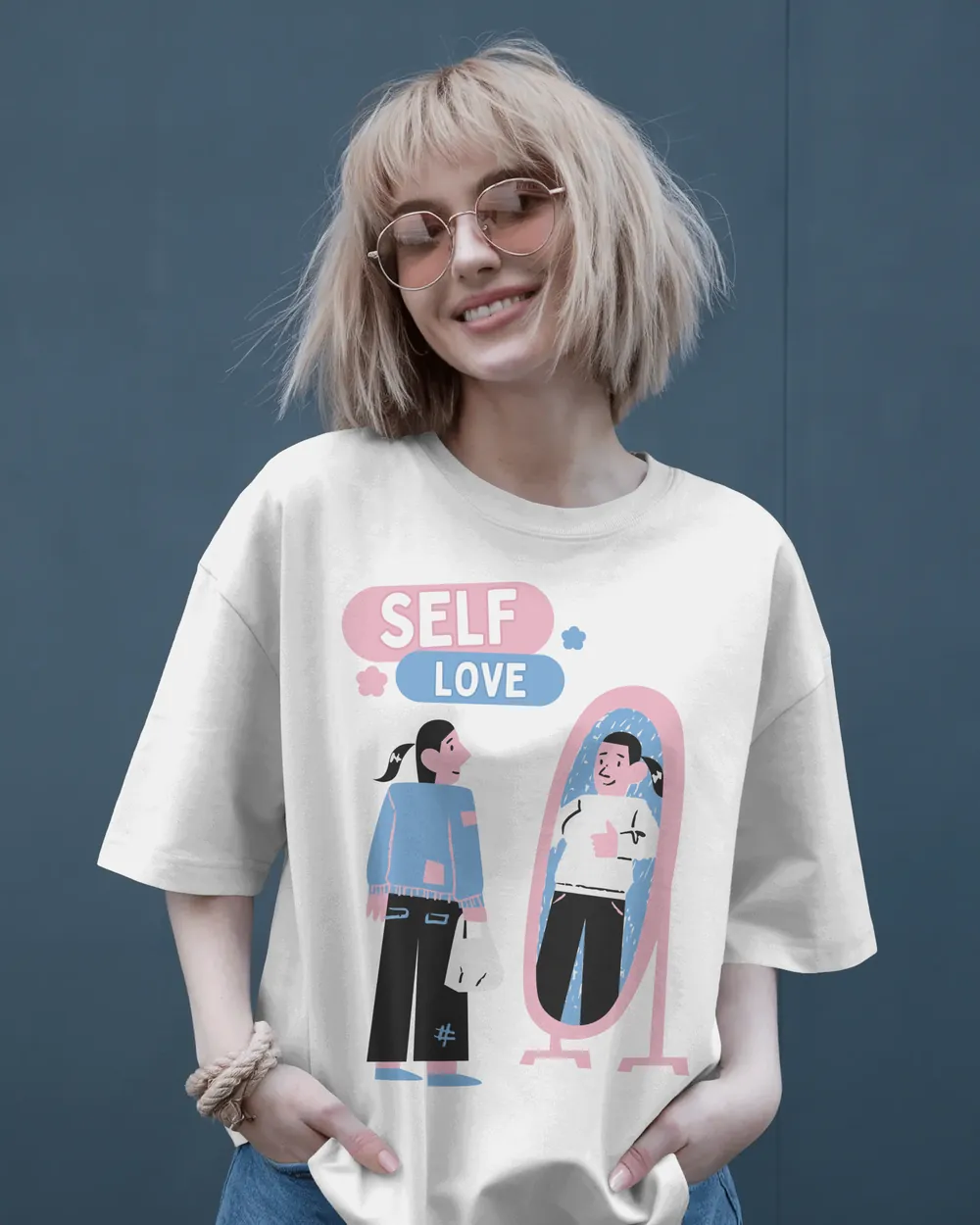 Self Love oversized tee