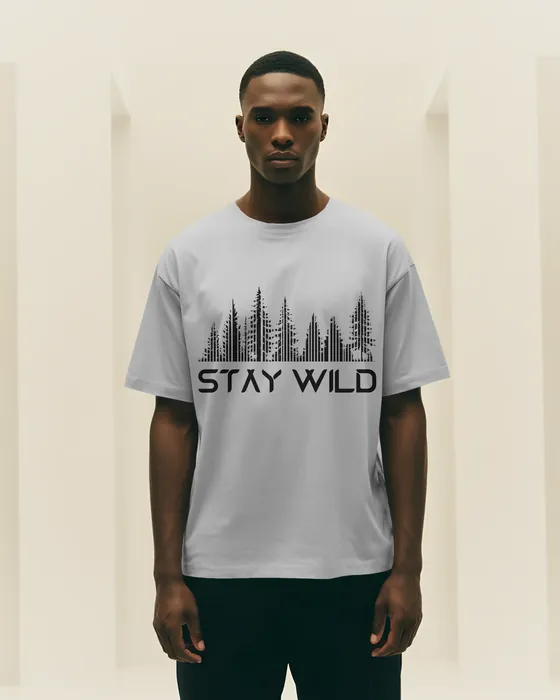 Stay Wild oversized tee