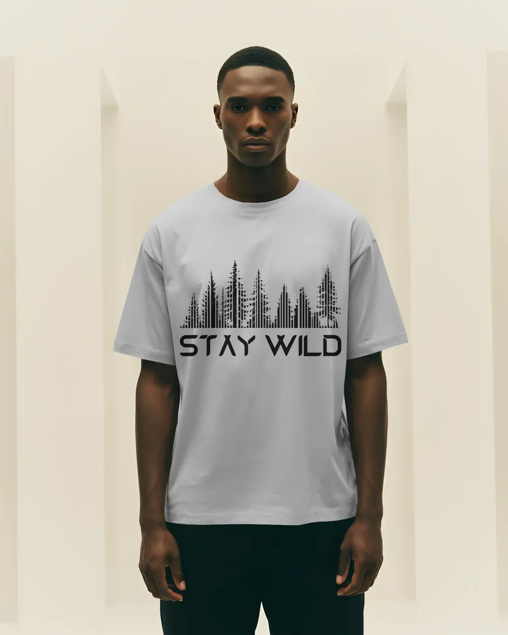 Stay Wild oversized tee