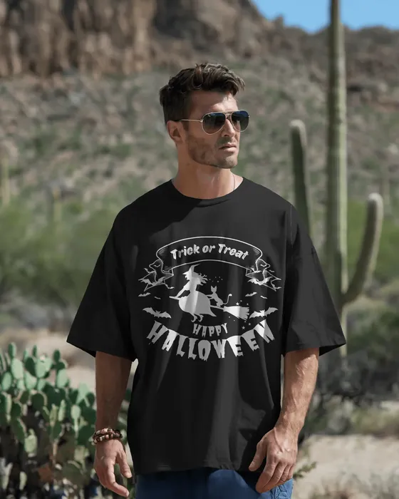 Trick or Treat Witch oversized tee